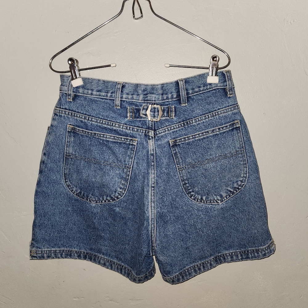 Vintage 1990s High Rise Blue Jean Shorts by Honers